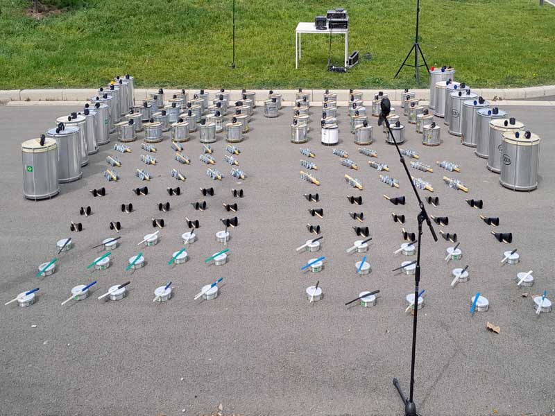 Atelier percussions scolaire